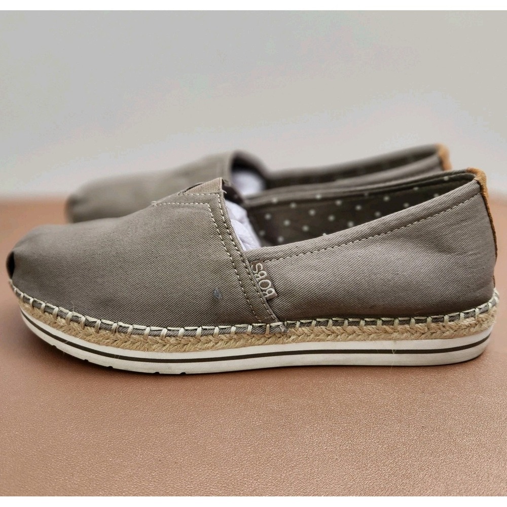 Bobs From Skechers Breeze Memory Foam Slip On Shoes Size 8.5 Taupe EUC - Picture 6 of 8